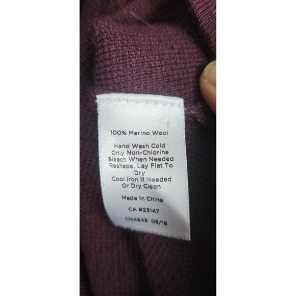 Talbots women pure merino wool sweater cardigan button up‎ pockets Sz Small - Picture 5 of 6